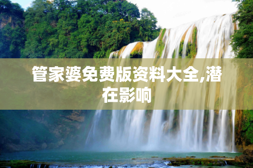 管家婆免费版资料大全,潜在影响