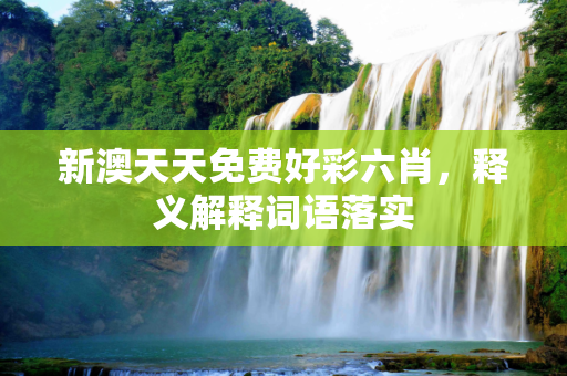 新澳天天免费好彩六肖，释义解释词语落实